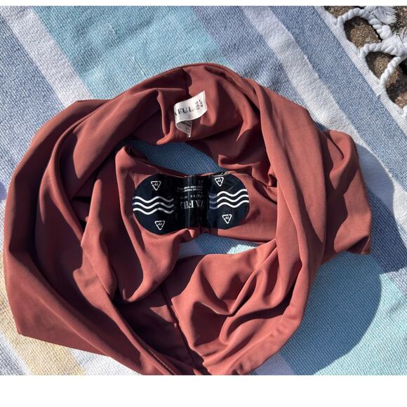 NWT, Zaful, High Waist Bikini Set, Floral Tie-Front Top, Size M - Picture 4 of 9